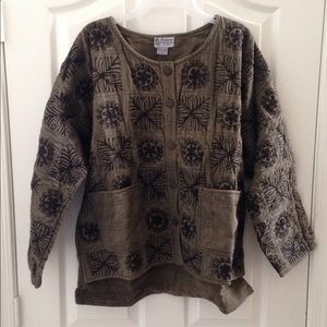 FINAL MARKDOWN Ladies' Embroidered Unlined Jacket small